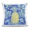 Stupell Industries Tropical Pineapple on Blue Decorative Printed Pillow design by Paul Brent, 18 x 7 x 18